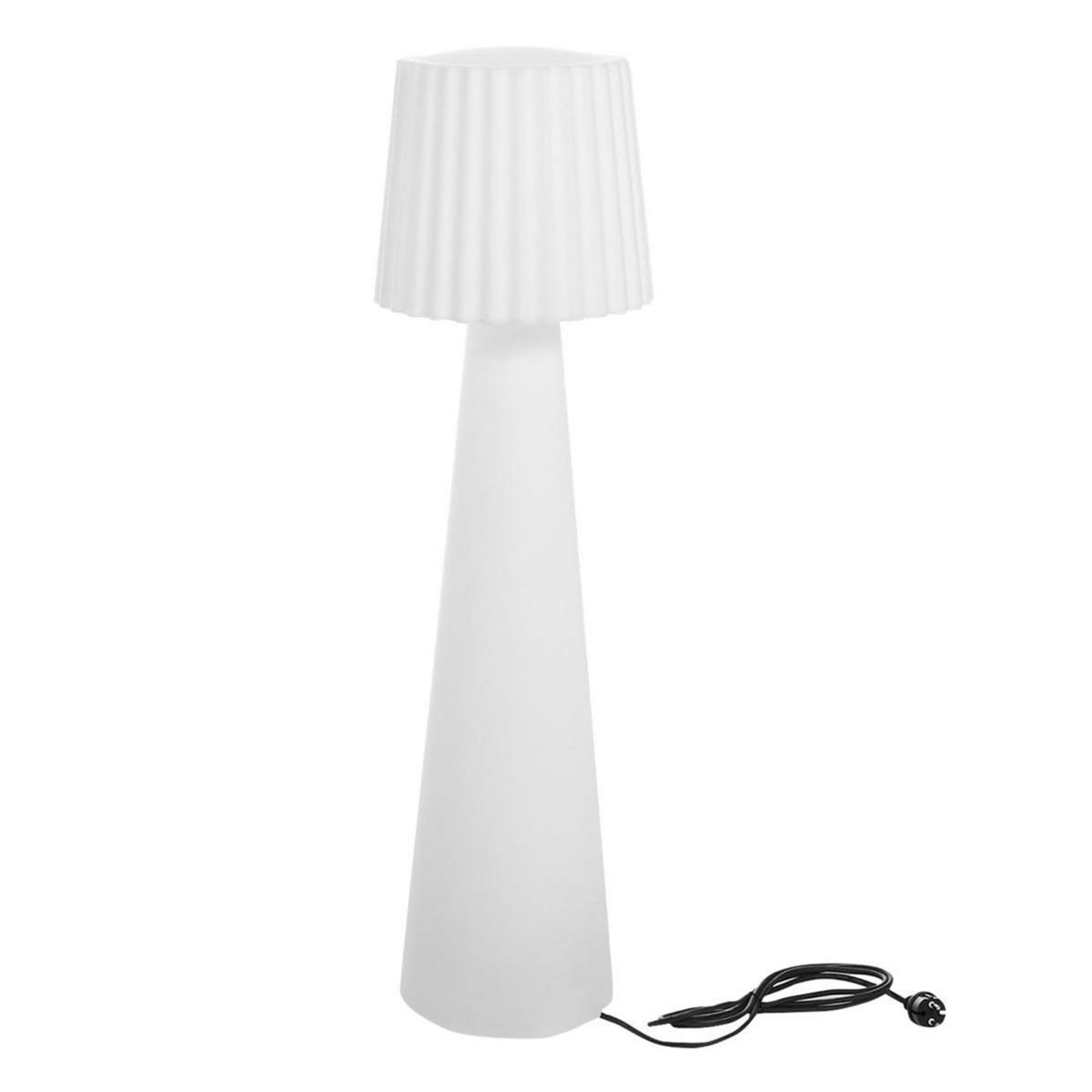 Lumisky Lampadaire ext filaire LADY Blanc Polyéthylène H110CM