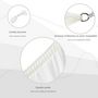 Voir la diapositive 4 : OUTSUNNY Voile d'ombrage carré 3 x 3 m polyester imperméabilisé haute densité 160 g/m² crème