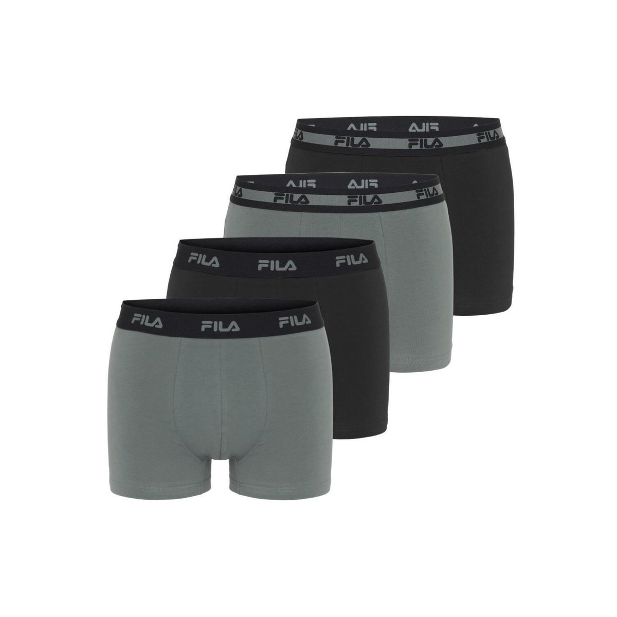 FILA Lot de 4 boxers homme en coton FU5335 et FU5337