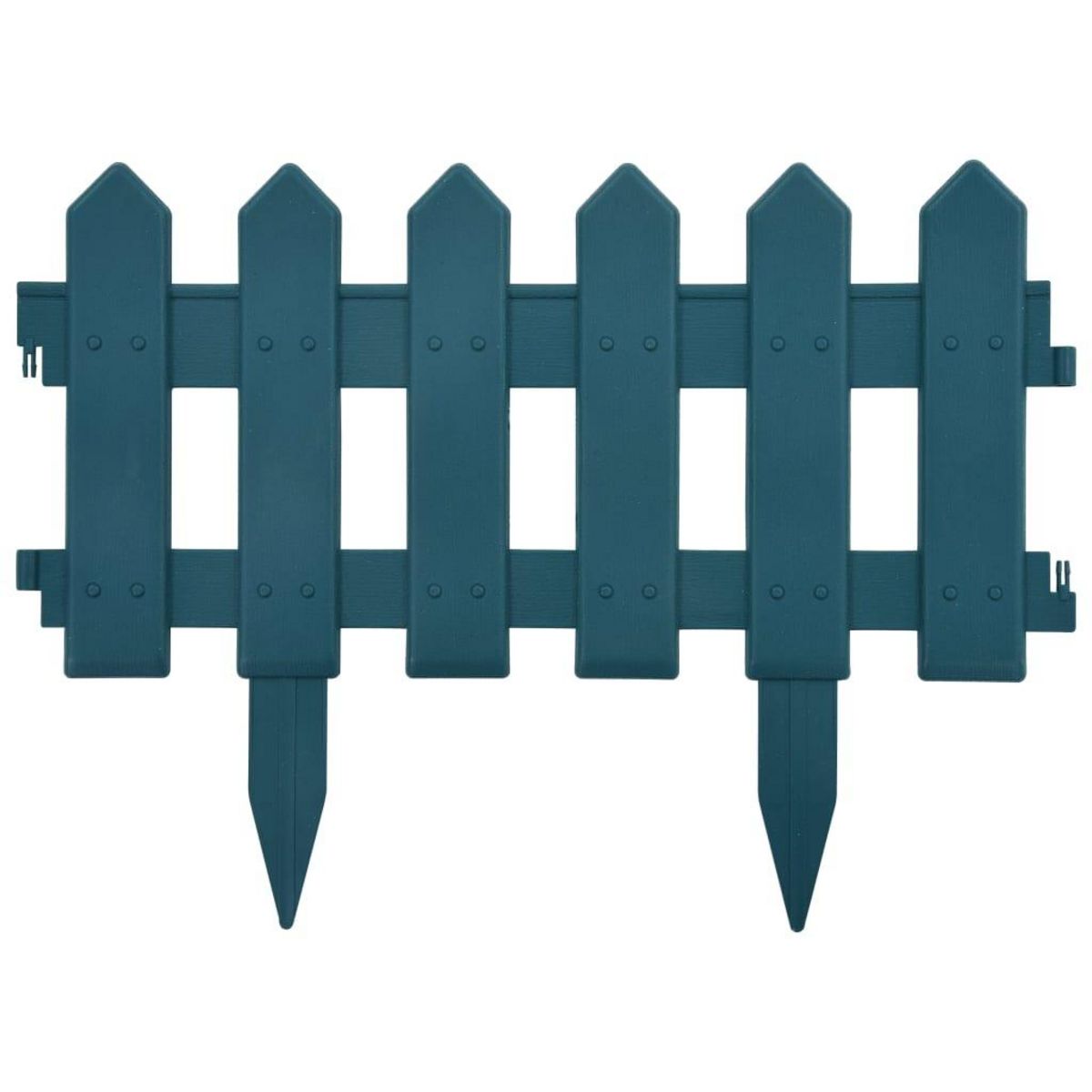 VIDAXL Bordures de pelouse 25 pcs Vert 10 m PP