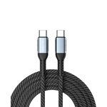 ONIVERSE Câble de charge rapide USB C vers USB C Oniverse 100 W 2 m Noir pour Meta Quest PC PS5 Xbox Series Mac Nintendo Switch Android