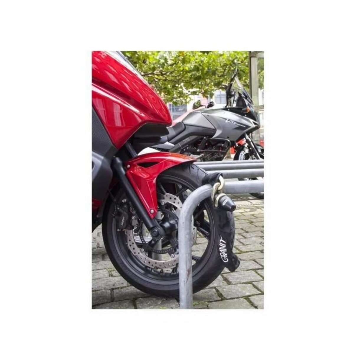 ABUS Antivol de chaîne monobloc - ABUS - 1480/120 - Maillons 14 mm - Gainage tissu - Cylindre XPlus