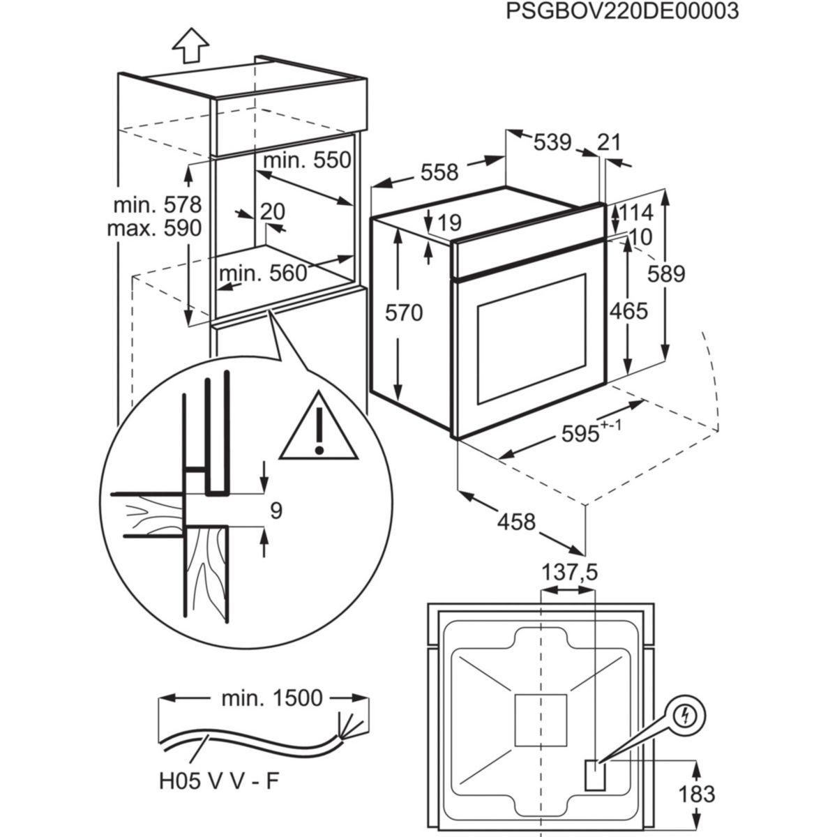 ELECTROLUX Four encastrable EOH4P46BX0