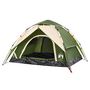 Voir la diapositive 4 : VIDAXL Tente de camping a dome 3 personnes vert liberation rapide
