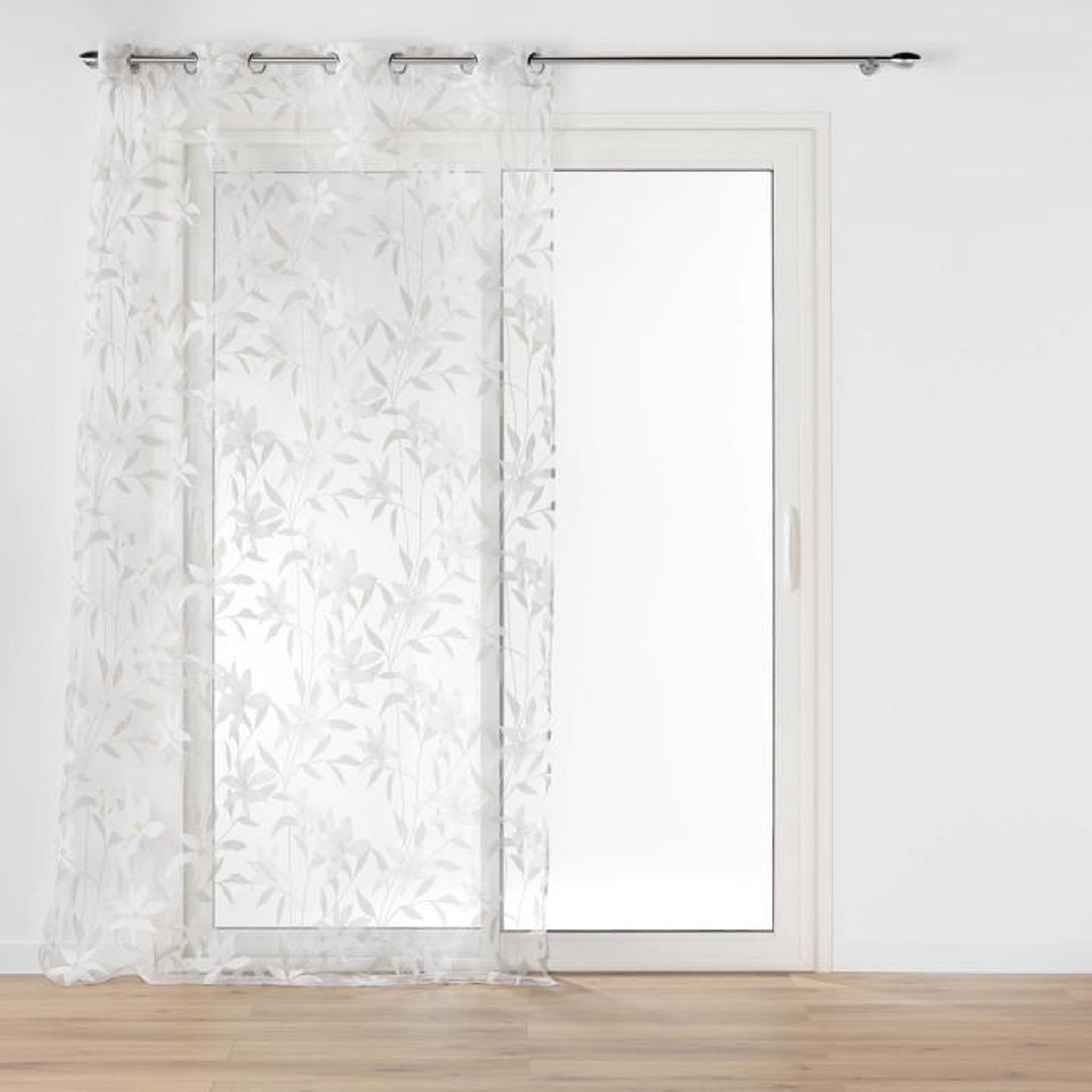 Voir la diapositive 1 : Paris Prix Rideau Voilage à Œillets  Dolia  140x240cm Blanc