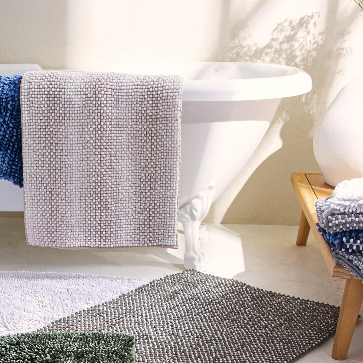 GUY LEVASSEUR Tapis de bain déco en polyester 50x80cm