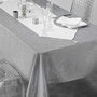 Voir la diapositive 3 : Paris Prix Lot de 3 Serviettes de Table  Silvery  40x40cm Blanc