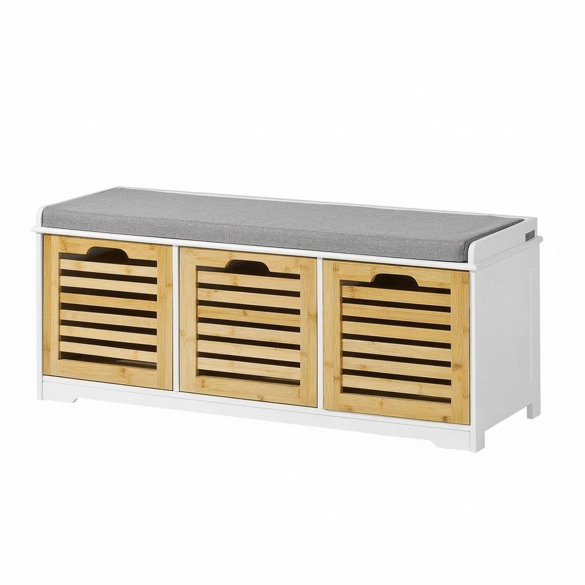 Voir la diapositive 1 : SOBUY SoBuy - Banc de rangement à trois tiroirs pour chaussures - Moderne - FSR23