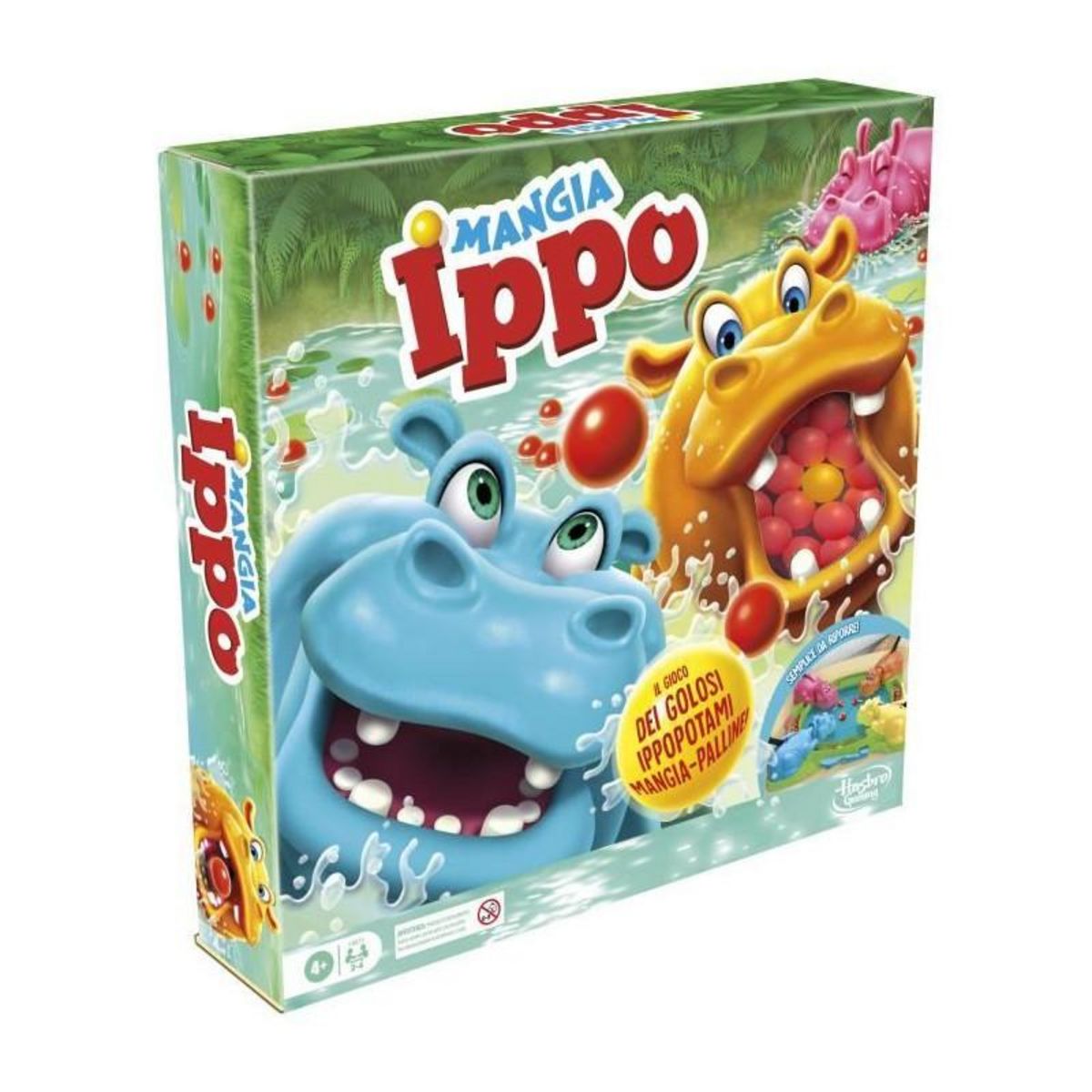HASBRO Jeu de société Hasbro Hippos Gloutons rouge