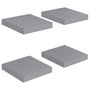 Voir la diapositive 2 : VIDAXL Etageres murales flottantes 4 pcs gris 23x23,5x3,8 cm MDF
