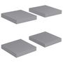 Voir la diapositive 2 : VIDAXL Etageres murales flottantes 4 pcs gris 23x23,5x3,8 cm MDF