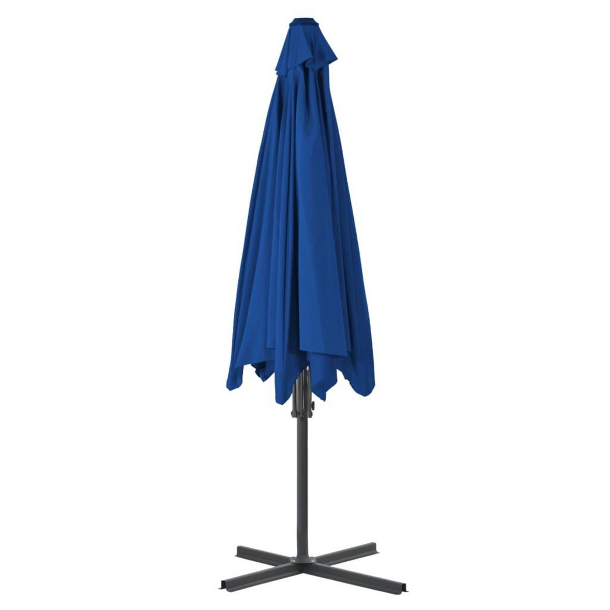 VIDAXL Parasol de jardin avec mat en acier bleu 300x230 cm