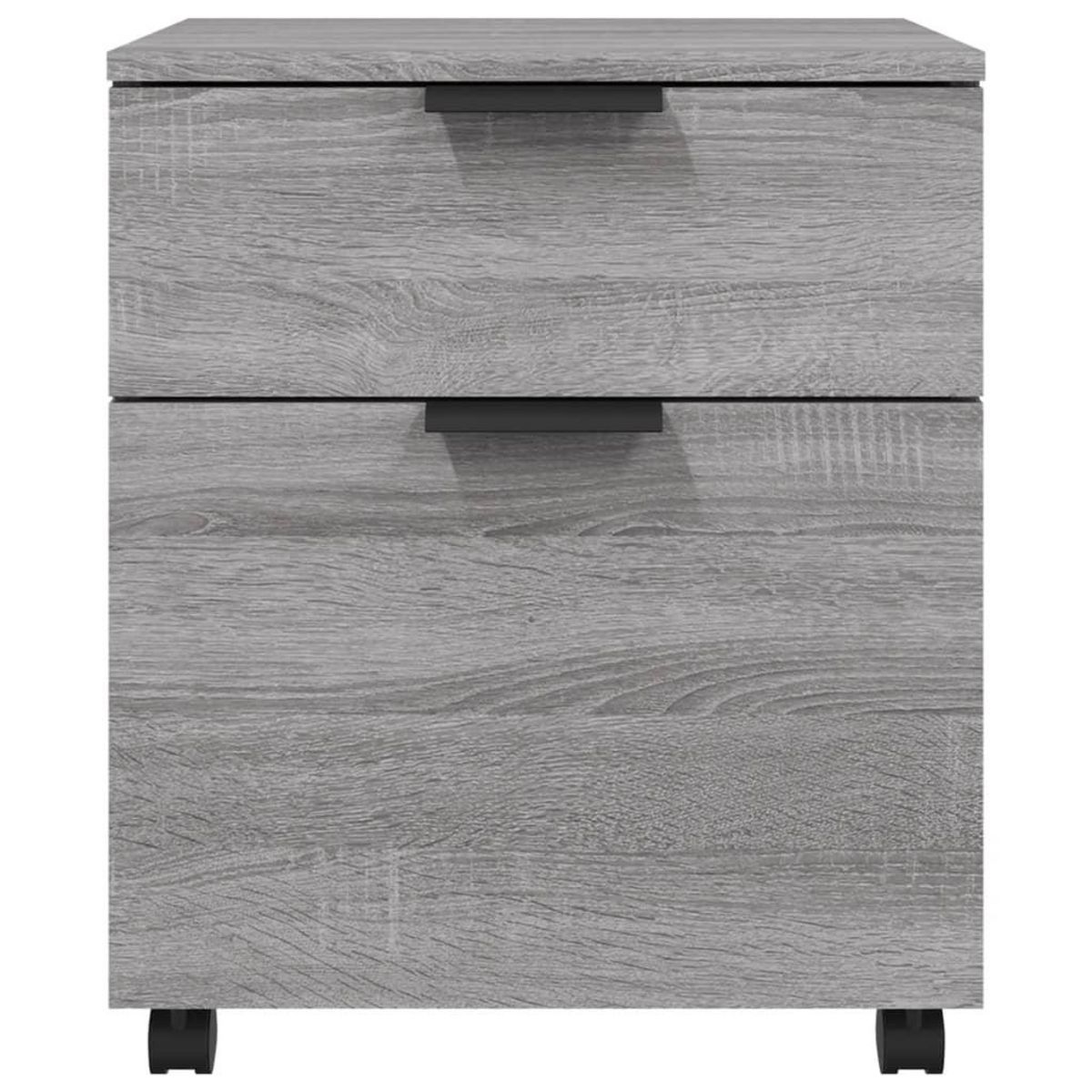 VIDAXL Classeur mobile avec roues Sonoma gris 45x38x54 cm Bois