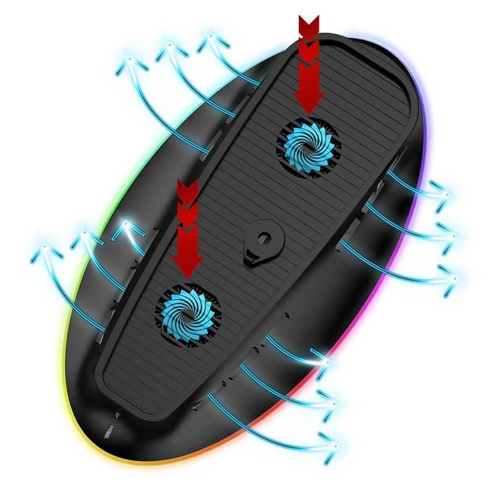 Voir la diapositive 3 : Subsonic Socle vertical refroidisseur PS5 avec LED