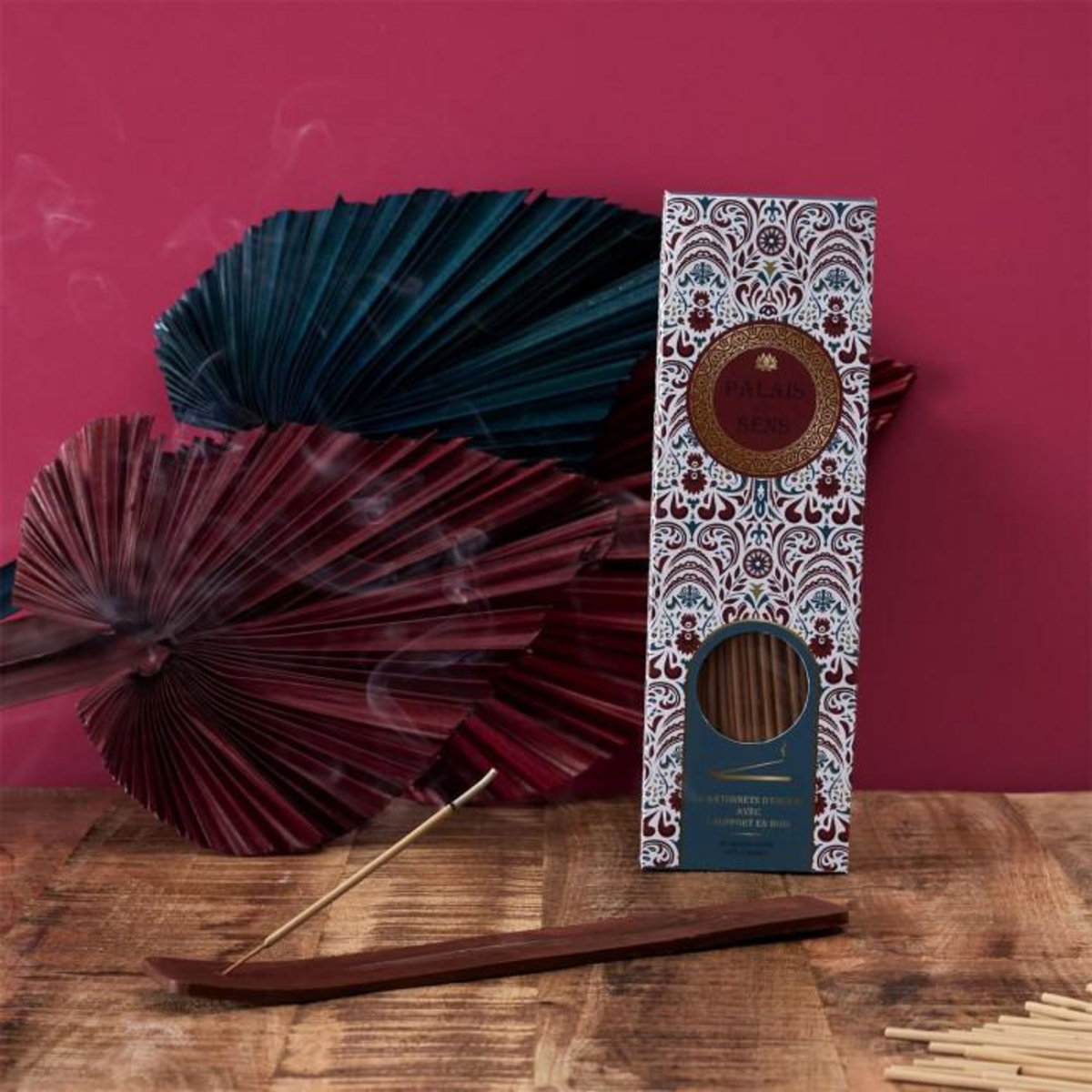 Paris Prix Lot de 40 Bâtonnets d'Encens  Jaïpur  28cm Naturel