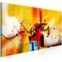 Voir la diapositive 1 : Paris Prix Tableau Imprimé  Street Melodies Orange Wide  60x120cm