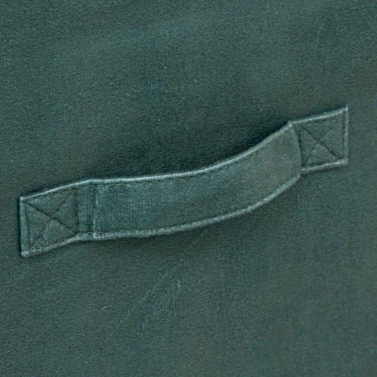  Boîte de Rangement Carrée Velours  Mix N Modul  31x31cm Kaki