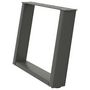 Voir la diapositive 4 : VIDAXL Pieds de table basse forme de U 2 pcs anthracite 60x(42-43) cm