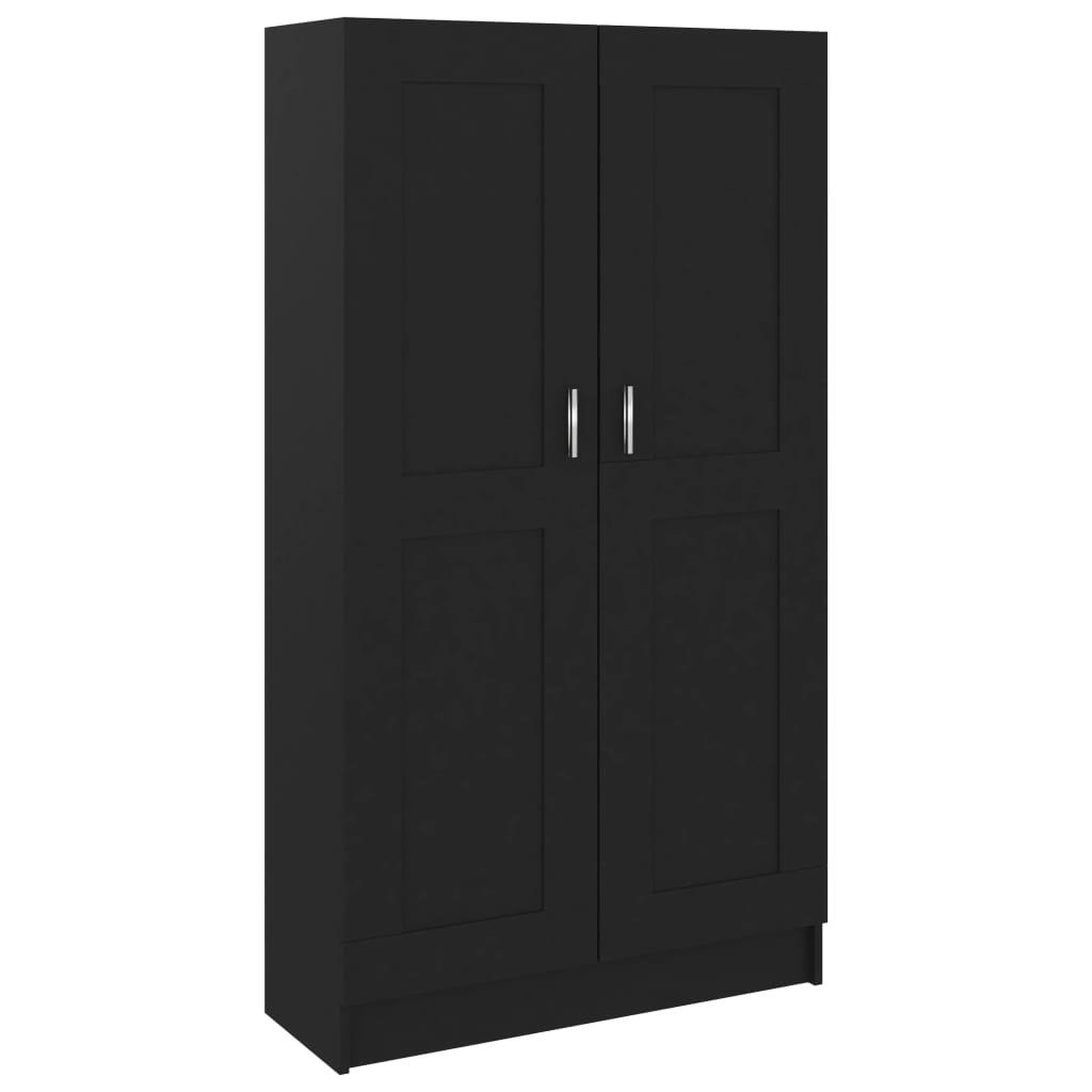 Voir la diapositive 2 : VIDAXL Bibliotheque Noir 82,5x30,5x150 cm Bois d'ingenierie