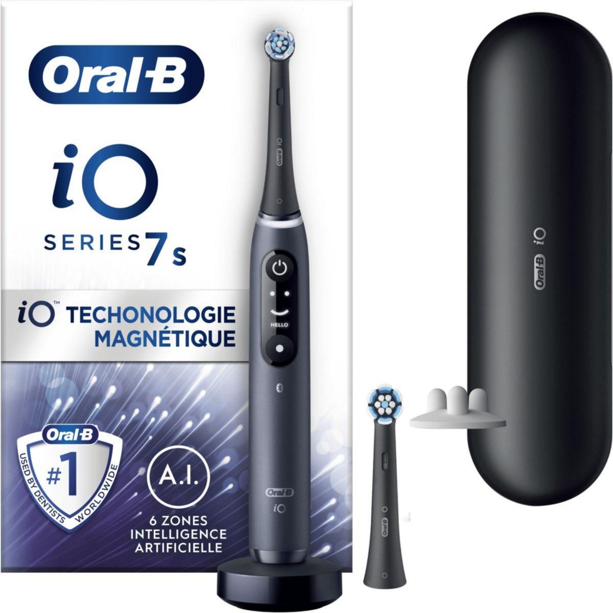 ORAL B Brosse à dents électrique IO7s Series Black Onyx