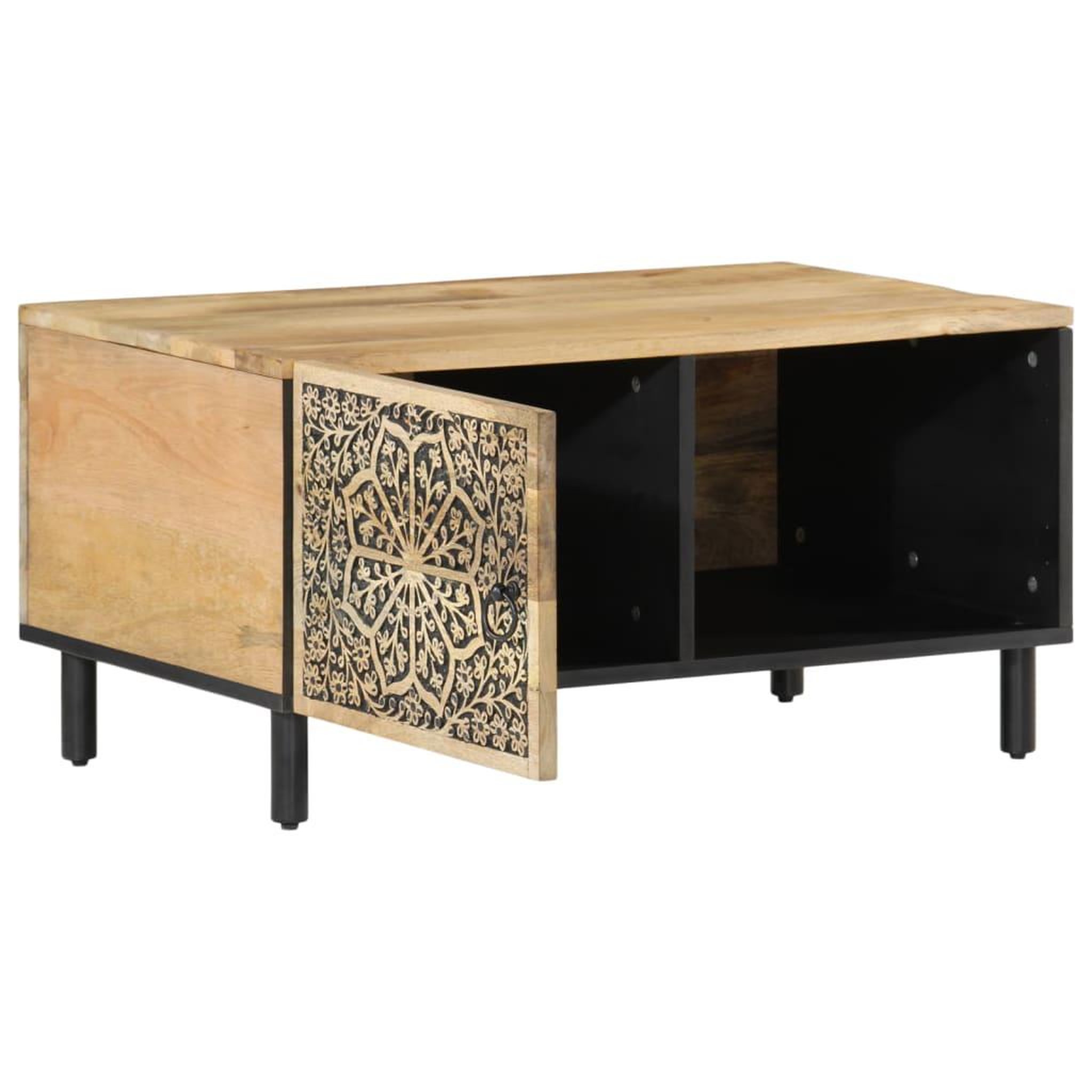 Voir la diapositive 4 : VIDAXL Table basse 80x50x40 cm bois de manguier massif