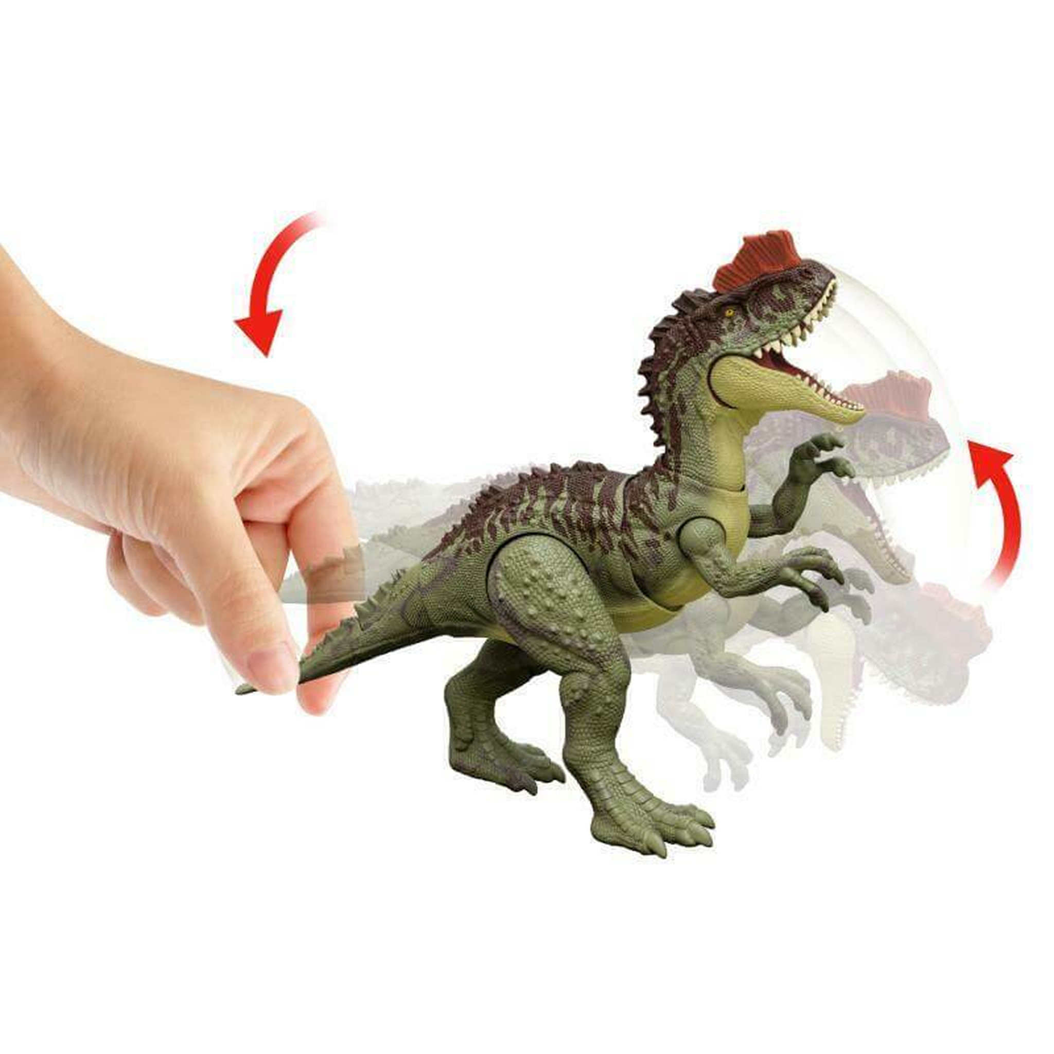 Voir la diapositive 4 : MATTEL yangchuanosaurus mega action
