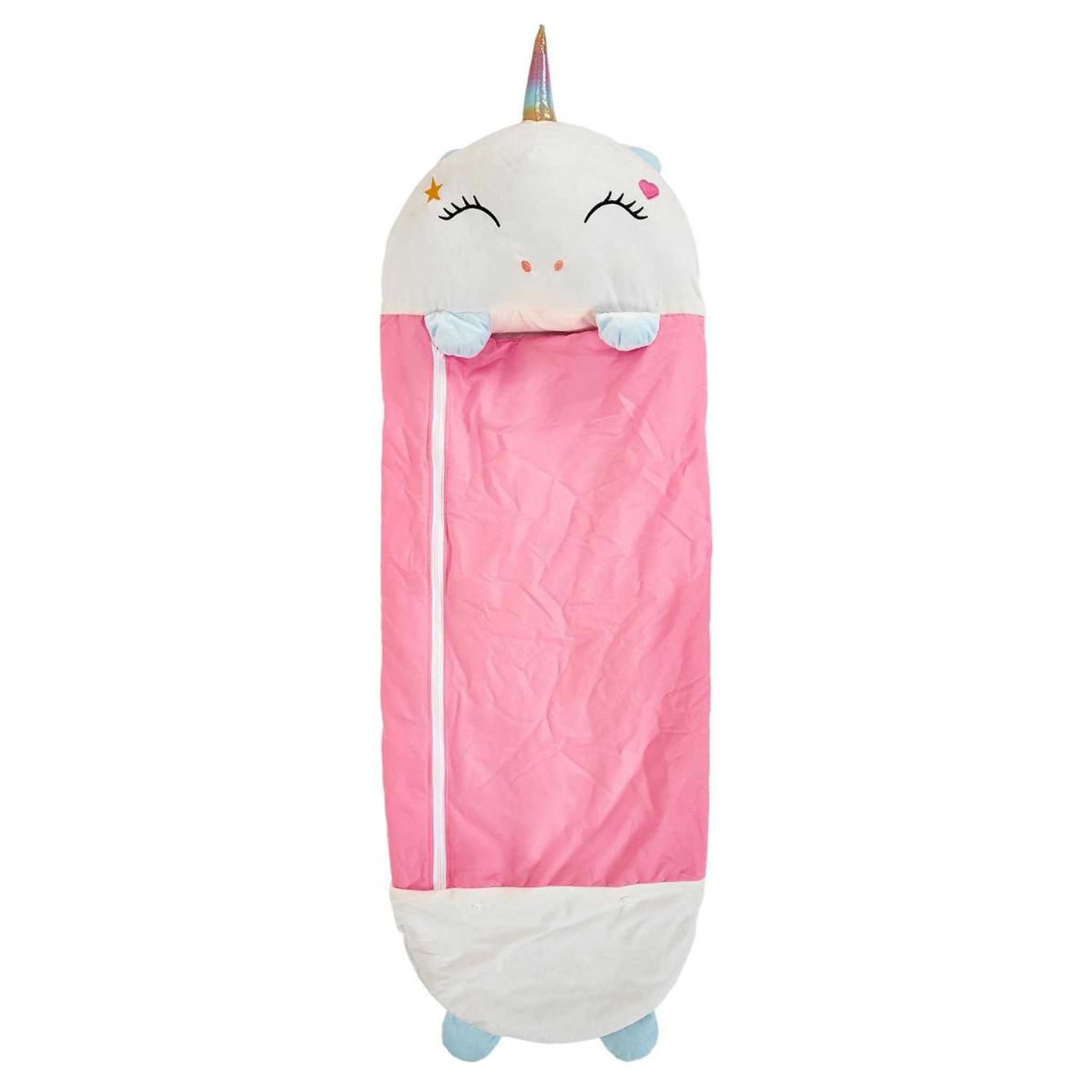Voir la diapositive 2 : HOME DECO KIDS Sac de Couchage Convertible  Licorne  50x130cm Blanc