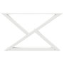 Voir la diapositive 5 : VIDAXL Pieds de table basse 2 pcs blanc 70x(42-43,3) cm acier