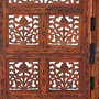 Voir la diapositive 4 : VIDAXL Cloison de separation 4 panneaux Marron 160x165cm Bois manguier