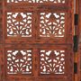 Voir la diapositive 4 : VIDAXL Cloison de separation 4 panneaux Marron 160x165cm Bois manguier