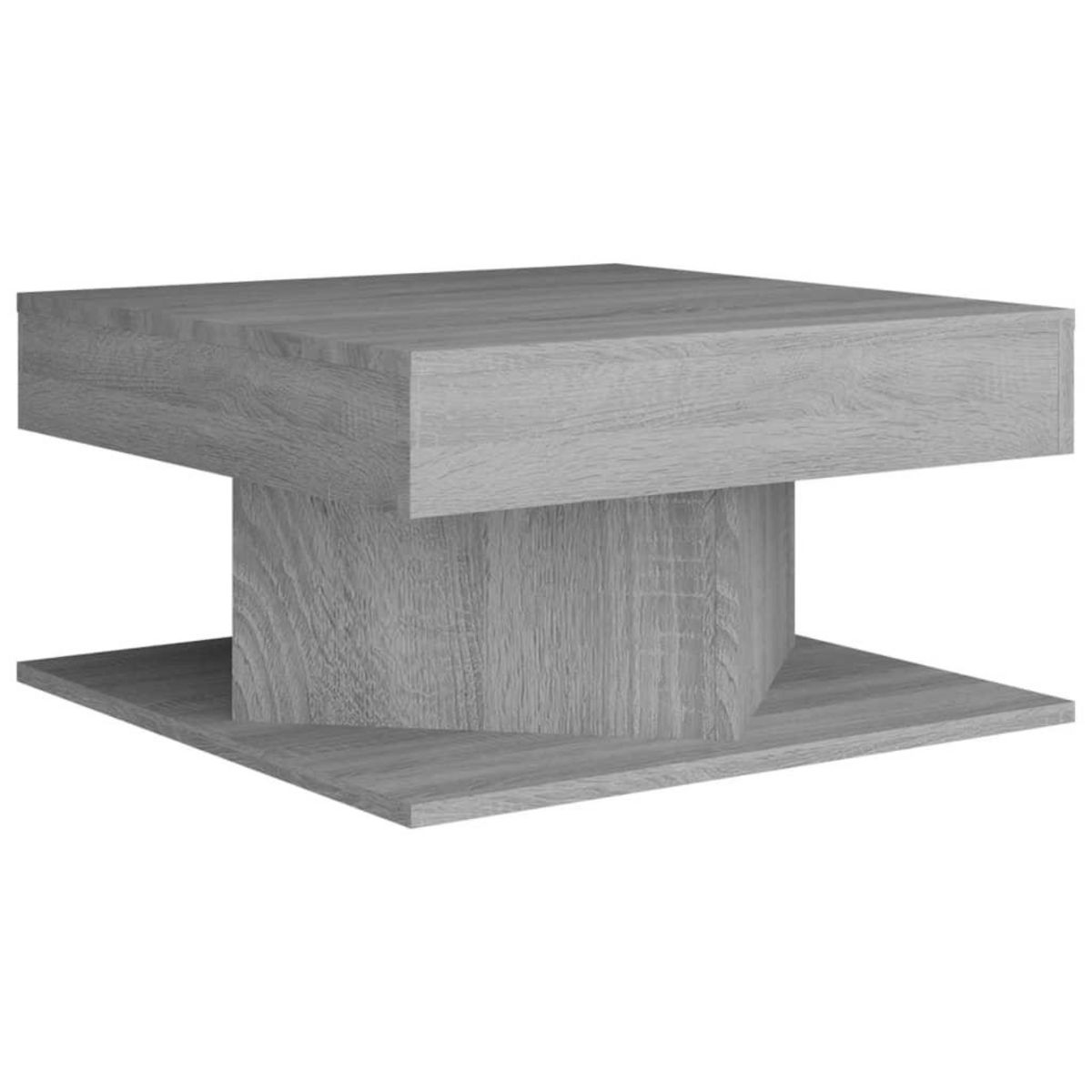 VIDAXL Table basse Sonoma gris 57x57x30 cm Bois d'ingenierie