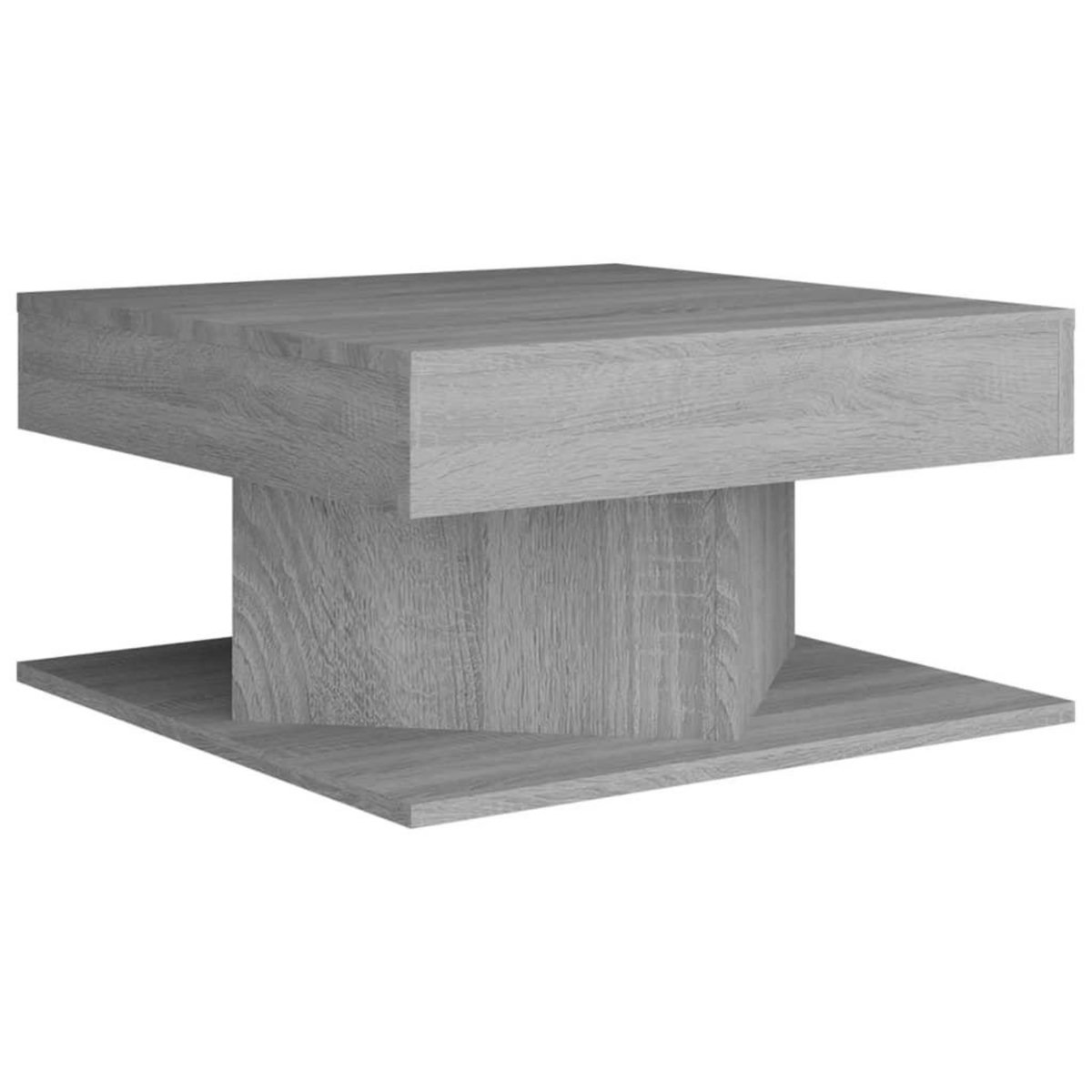 VIDAXL Table basse Sonoma gris 57x57x30 cm Bois d'ingenierie