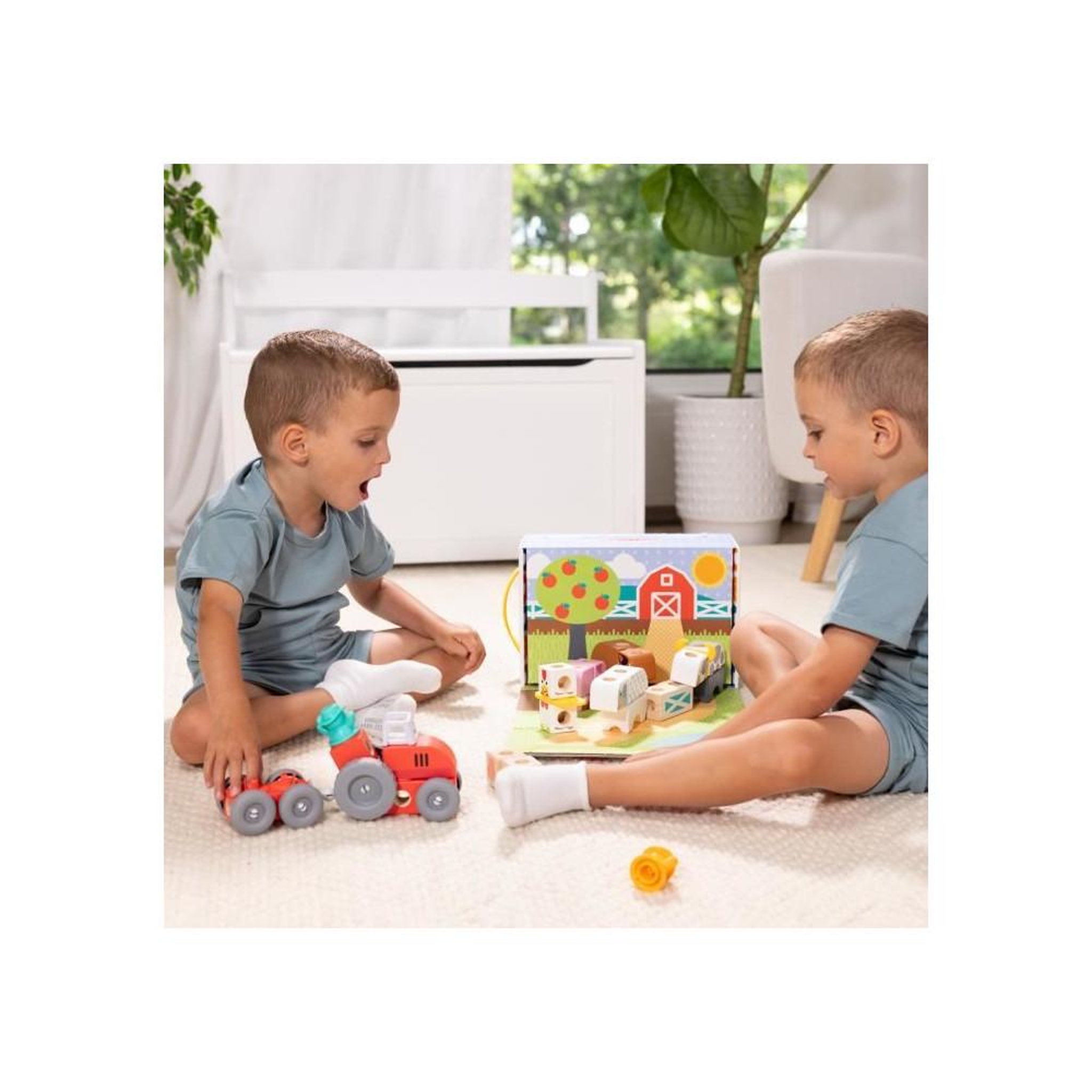 Voir la diapositive 4 : MELISSA & DOUG La ferme - 56 pieces - Blockables - Mélissa & Doug