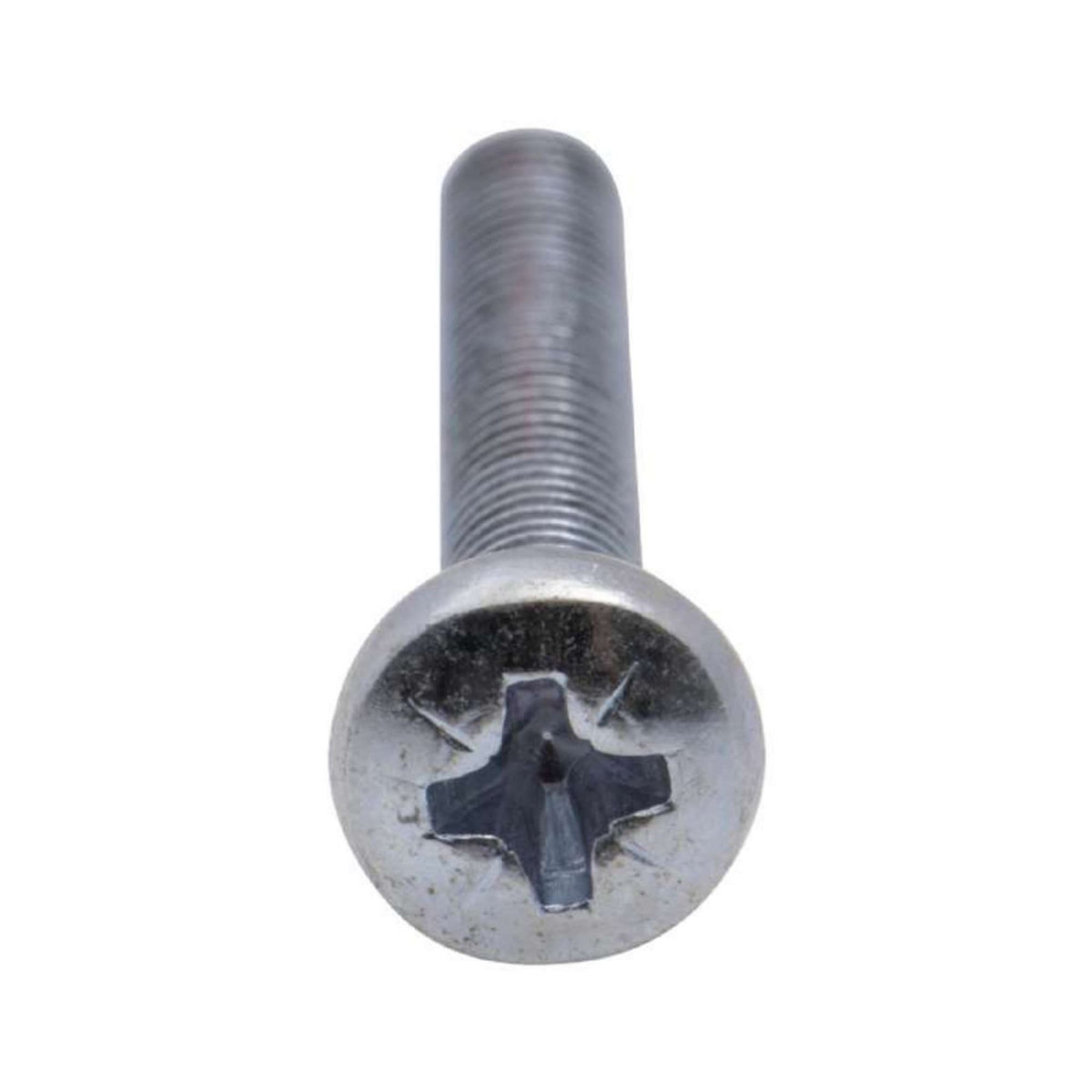  Vis à métaux zinguée tête cylindrique bombée PZ cruciforme Vissal Ø 6x30 mm  lot de 10 vis+écrou