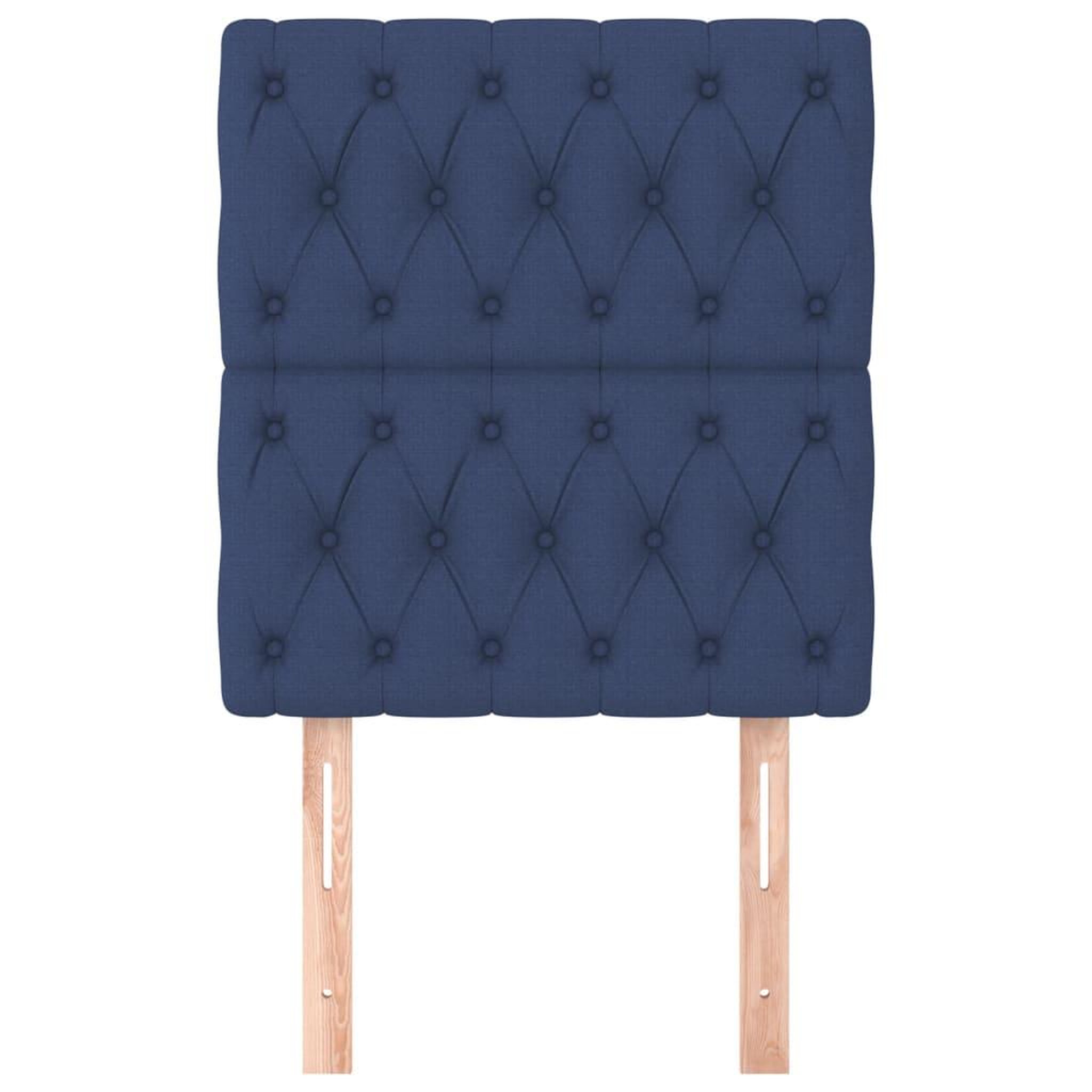 Voir la diapositive 3 : VIDAXL Tetes de lit 2 pcs Bleu 80x7x78/88 cm Tissu