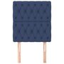 Voir la diapositive 3 : VIDAXL Tetes de lit 2 pcs Bleu 80x7x78/88 cm Tissu