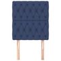 Voir la diapositive 3 : VIDAXL Tetes de lit 2 pcs Bleu 80x7x78/88 cm Tissu