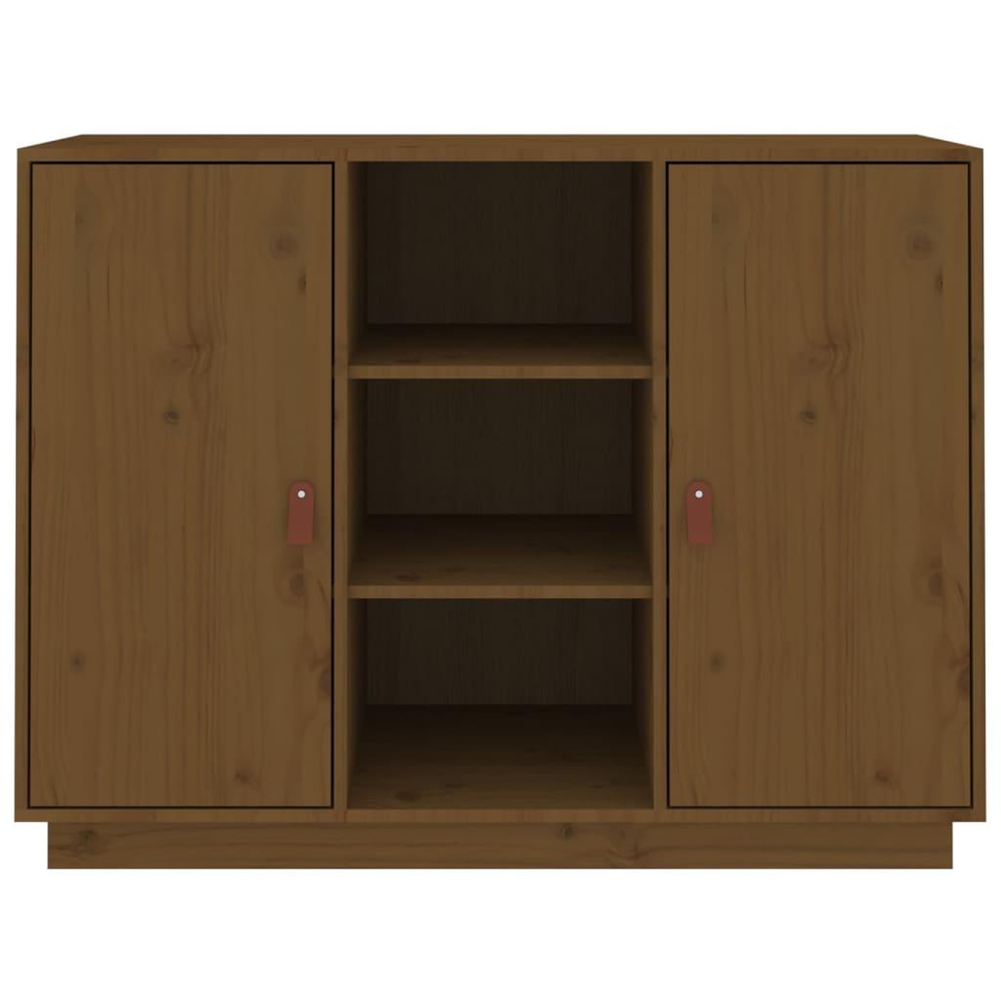Voir la diapositive 3 : VIDAXL Buffet Marron miel 100x40x75 cm Bois massif de pin
