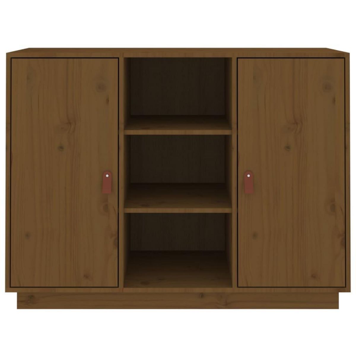 VIDAXL Buffet Marron miel 100x40x75 cm Bois massif de pin