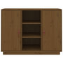 Voir la diapositive 3 : VIDAXL Buffet Marron miel 100x40x75 cm Bois massif de pin