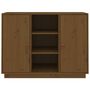 Voir la diapositive 3 : VIDAXL Buffet Marron miel 100x40x75 cm Bois massif de pin