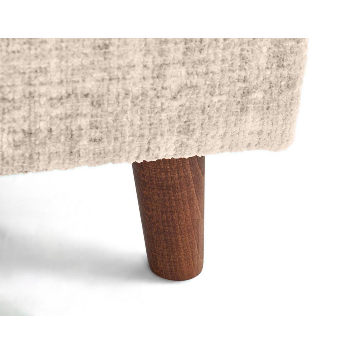 LISA DESIGN Rune - canapé panoramique d'angle droit 7 places en velours texturé