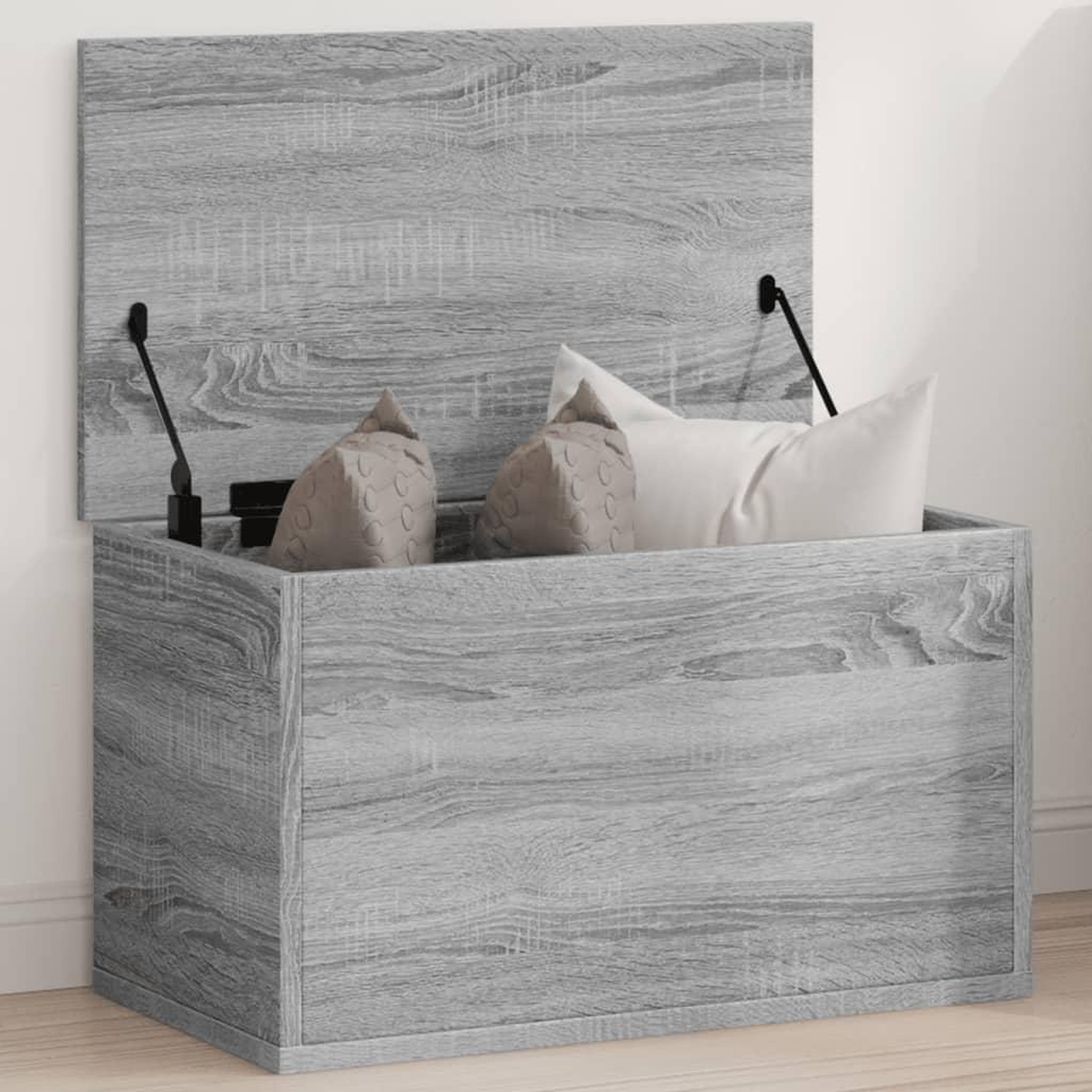 VIDAXL Boîte de rangement sonoma gris 60x35x35 cm bois d'ingenierie