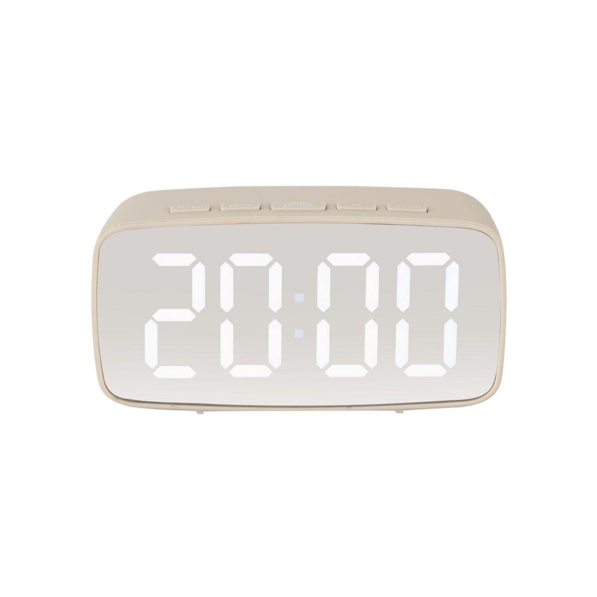 Karlsson Réveil Silver Mirror LED