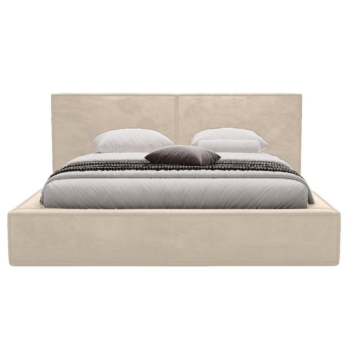 BEST MOBILIER Eros - lit coffre - 180x200 cm - sommier inclus - en velours