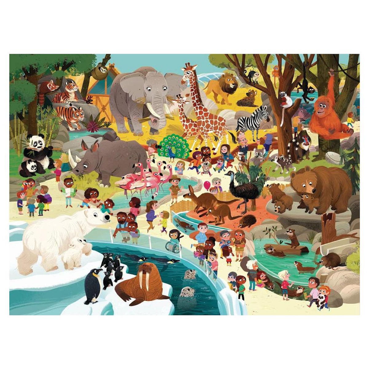 CROCODILE CREEK Puzzle 48 pieces - Une journee au musee dino