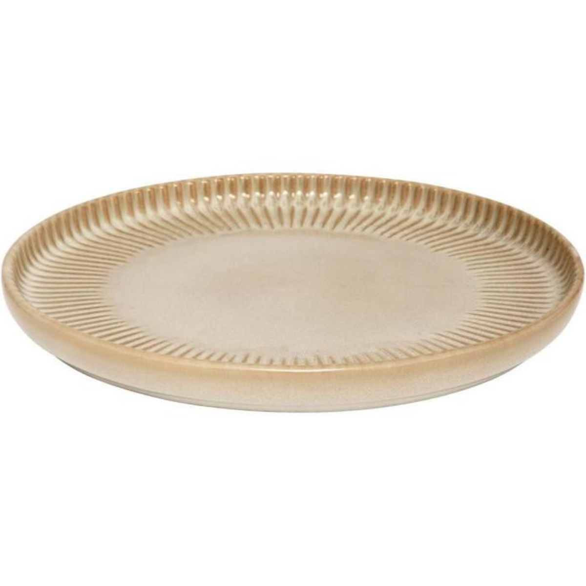 SECRET DE GOURMET Lot de 6 Assiettes à Dessert  Chloe  20cm Beige