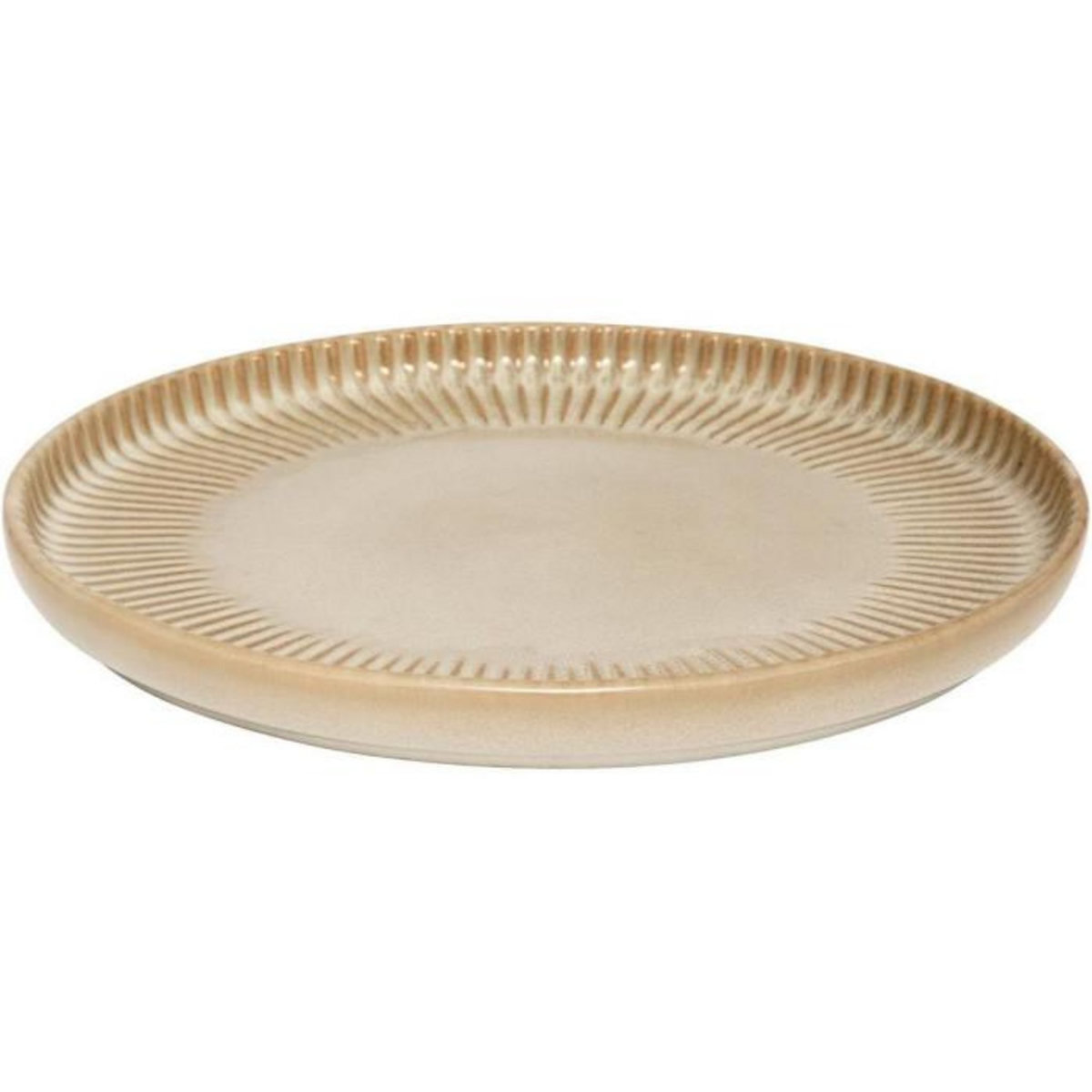 SECRET DE GOURMET Lot de 6 Assiettes à Dessert  Chloe  20cm Beige