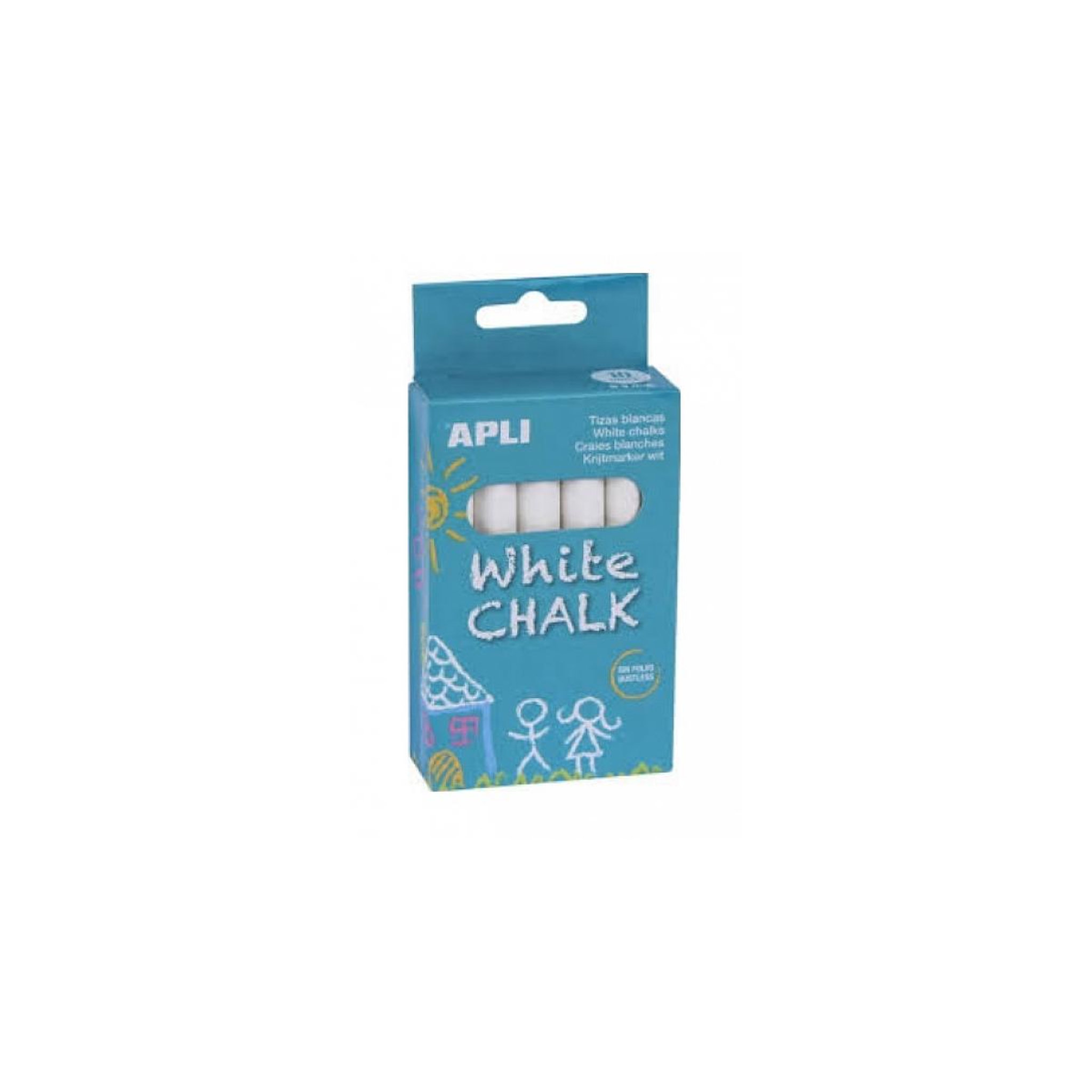 Apli Agipa Pochette 10 craies blanches
