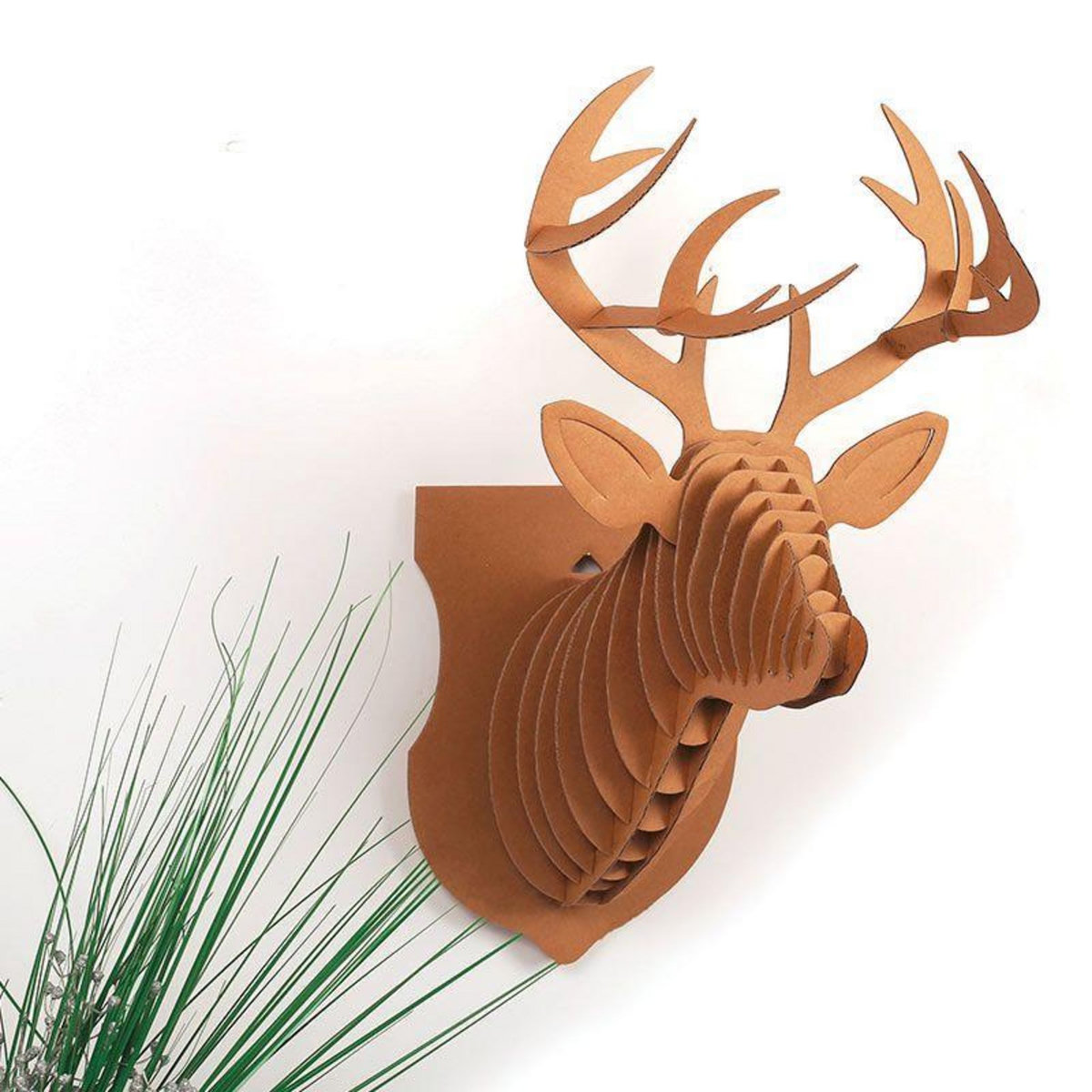 Graine créative Trophee renne en carton grand modele